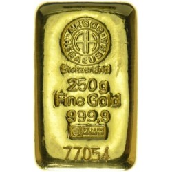 Argor-Heraeus investiční zlatý slitek 250 Gramů