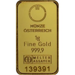 Münze Österreich investiční zlatý slitek 1 Gram - Kinegram