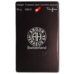 Argor-Heraeus investiční zlatý slitek 50 Gramů