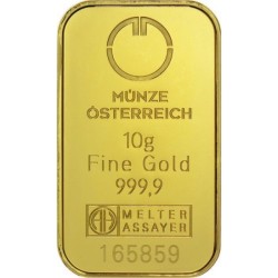 Münze Österreich investiční zlatý slitek 10 Gramů - Kinegram