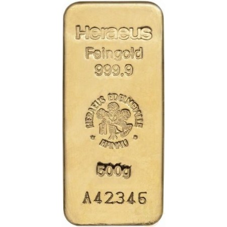 Heraeus 500g - Investiční zlatý slitek