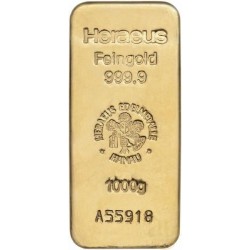 Heraeus 1000g - Investiční zlatý slitek
