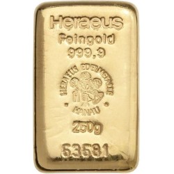 Heraeus 250g - Investiční zlatý slitek