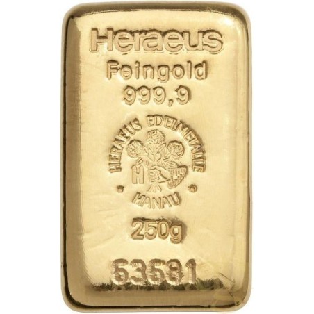 Heraeus 250g - Investiční zlatý slitek