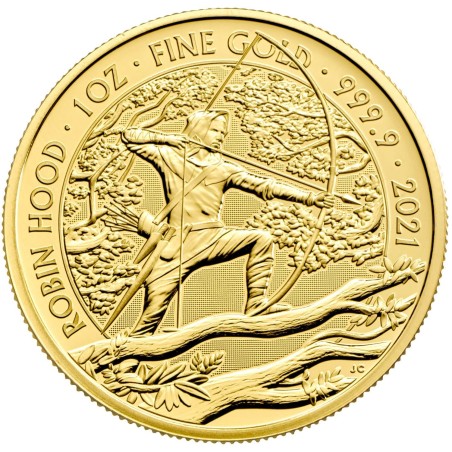 Mýty a legendy - Robin Hood - 1 Oz - zlatá sběratelská mince