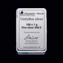 Heimerle + Meule UnityBox 100 x 1g - stříbrný investiční multi slitek