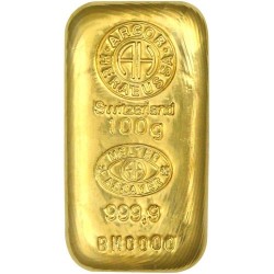 Argor-Heraeus investiční zlatý slitek 100 Gramů