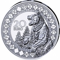 Léčivá síla medvěda - 22,42 g - stříbrná sběratelská mince