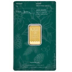 Royal Mint - Merry Christmas - 5g - zlatý investiční slitek