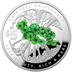 Beauty, Rich & Rare: Daintree Rainforest - 1 Oz - stříbrná sběratelská mince