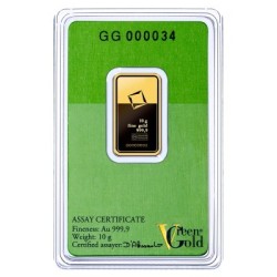Valcambi Green Gold 10 g - investiční zlatý slitek