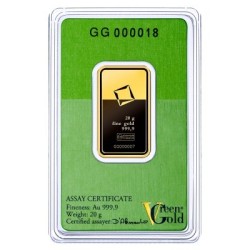 Valcambi Green Gold 20 g - investiční zlatý slitek