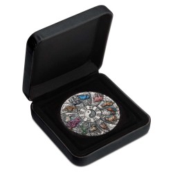 12 Lunar Animals - 5 Oz- stříbrná kolorovaná starožitná mince (dodání 28.9)