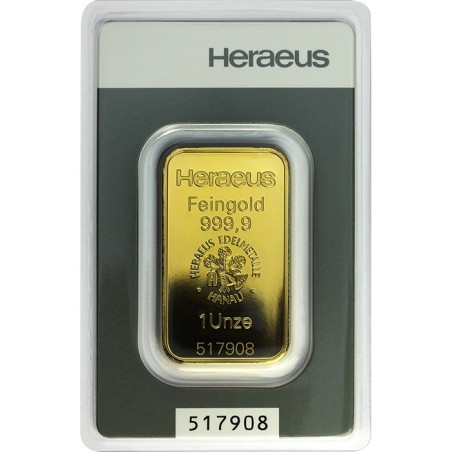 Heraeus 1 Oz - Investiční zlatý slitek