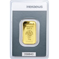 Heraeus 10g - Investiční zlatý slitek
