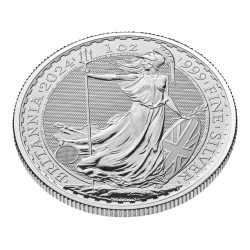 Britannia 1 unce (2024) KCIII.  - Investiční stříbrná mince