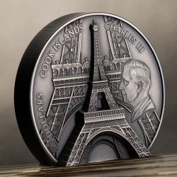 Eiffelova věž - 5 Oz - stříbrná sběratelská mince (dodání 23.02.2024)