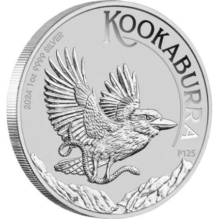 Perth Mint Kookaburra 2024 -1 Oz - investiční stříbrná mince (dodání 24.1.2024)