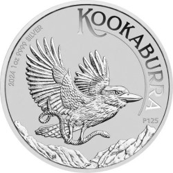 Perth Mint Kookaburra 2024 -1 Oz - investiční stříbrná mince (dodání 24.1.2024)