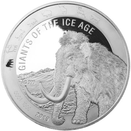 Giants of the Ice Age Series - 8 Oz - Srebrni kolekcionarski novčići
