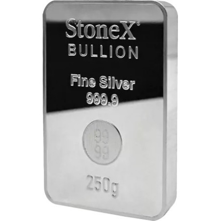 StoneX Coinbar - 250 g - Srebrna kovanica