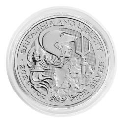 Britannia and Liberty 2024 - 1 Oz - Srebrni investicijski novčić