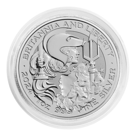 Britannia and Liberty 2024 - 1 Oz - Srebrni investicijski novčić
