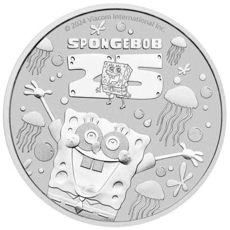 Spongebob SquarePants - 1 Oz - srebrni investicijski novčić