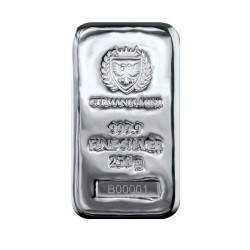 Germania Mint - 250g - srebrne investicijske poluge