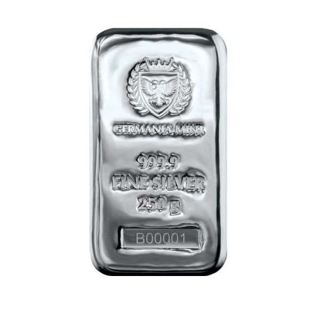 Germania Mint - 250g - srebrne investicijske poluge