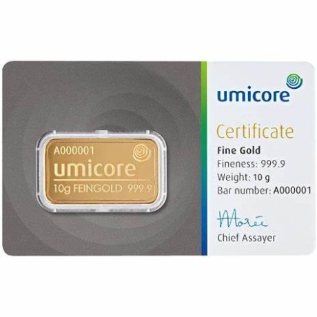 Umicore - 10g - investicijska zlatna poluga