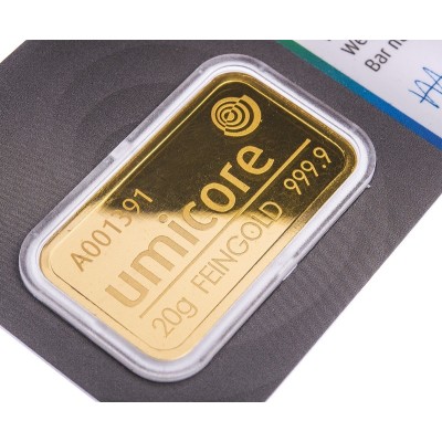 Umicore - 20g - investicijska zlatna poluga