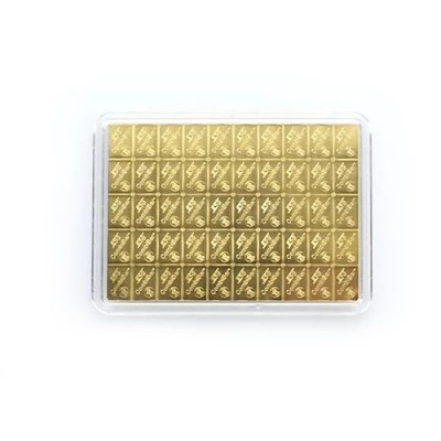 Valcambi 50 x 1g Combi bar - zlatna investicijska poluga