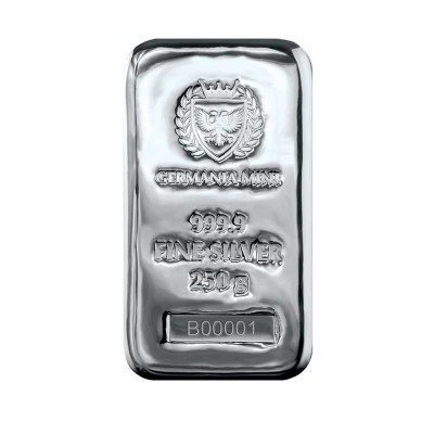 Germania Mint - 250g - srebrne investicijske poluge