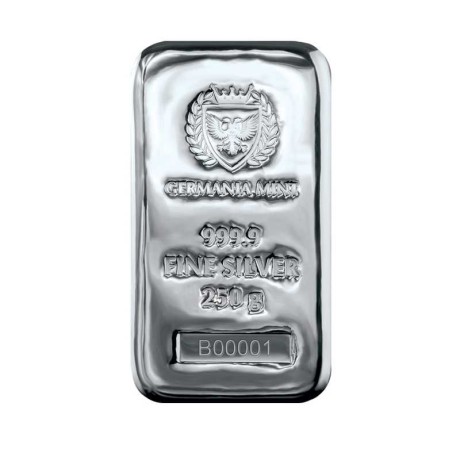 Germania Mint - 250g - srebrne investicijske poluge