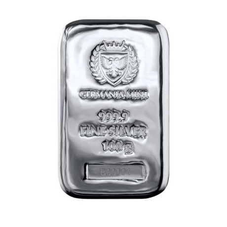 Germania Mint - 100g - srebrne investicijske poluge