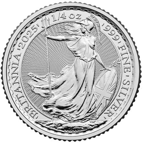 Britannia 2025 - 1/4 Oz - srebrni investicijski novčić