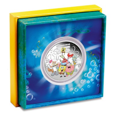 Spužva Bob i prijatelji - 1 oz - srebrni kolekcionarski novčić