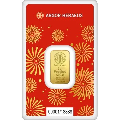 Argor Heraeus - Godina Zmije (2025) - 5 g - zlatna investicijska poluga