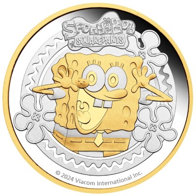 Spongebob SquarePants - 2 oz - kolekcionarski srebrni novčić