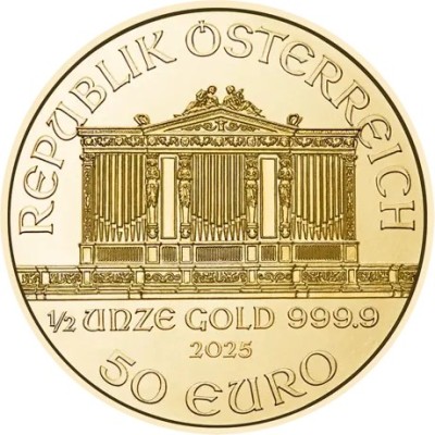 Wiener Philharmoniker (2025) - 1/2 Oz - Zlatni investicijski novčić