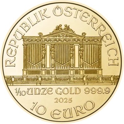 Wiener Philharmoniker (2025) - 1/10 Oz - investicijski zlatnik