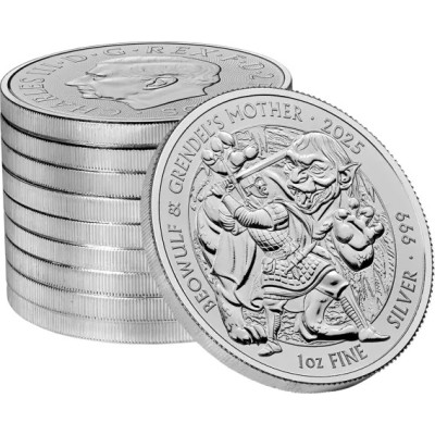Mitovi i legende - Beowulf & Grendel´s Mother - 1 Oz - Srebrni investicijski novčić