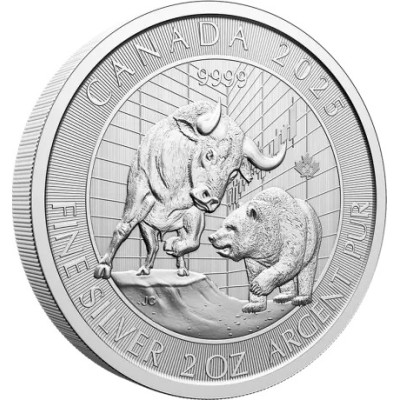 Bik i medvjed (2025) - 2 Oz - srebrni investicijski novčić