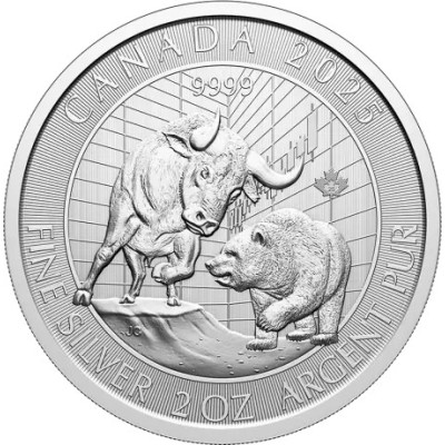 Bik i medvjed (2025) - 2 Oz - srebrni investicijski novčić