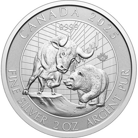 Bik i medvjed (2025) - 2 Oz - srebrni investicijski novčić