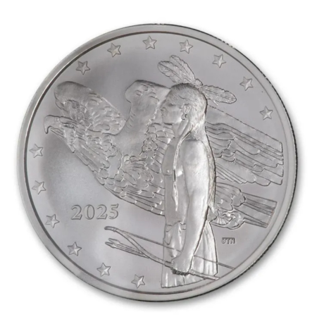 Mesa Grande indijanski bizonski dolar (2025) - 1 oz - srebrni kolekcionarski novčić