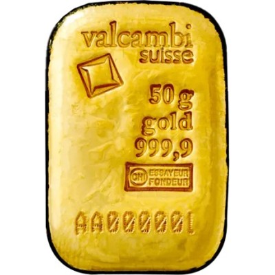 Valcambi 50 g - Investicijska zlatna poluga
