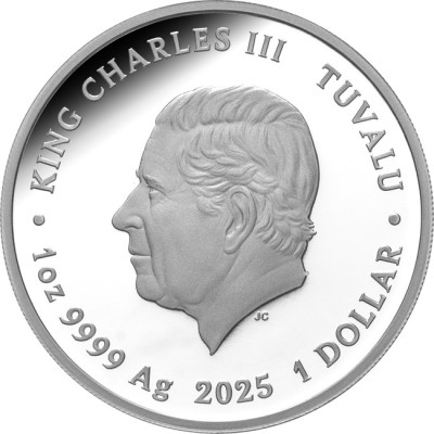 Australska tigrasta zmija - 1 oz - srebrni kolekcionarski novčić