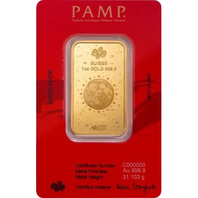 Pamp, Lunar Legend White Snake - 1 Oz - Zlatna investicijska poluga